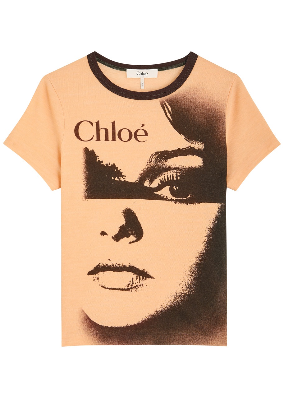 Chloe Printed Jersey T-shirt - 1