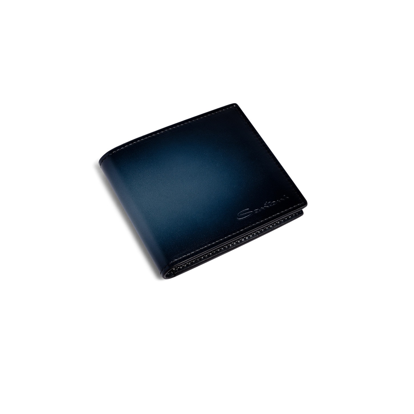 Blue leather wallet - 3