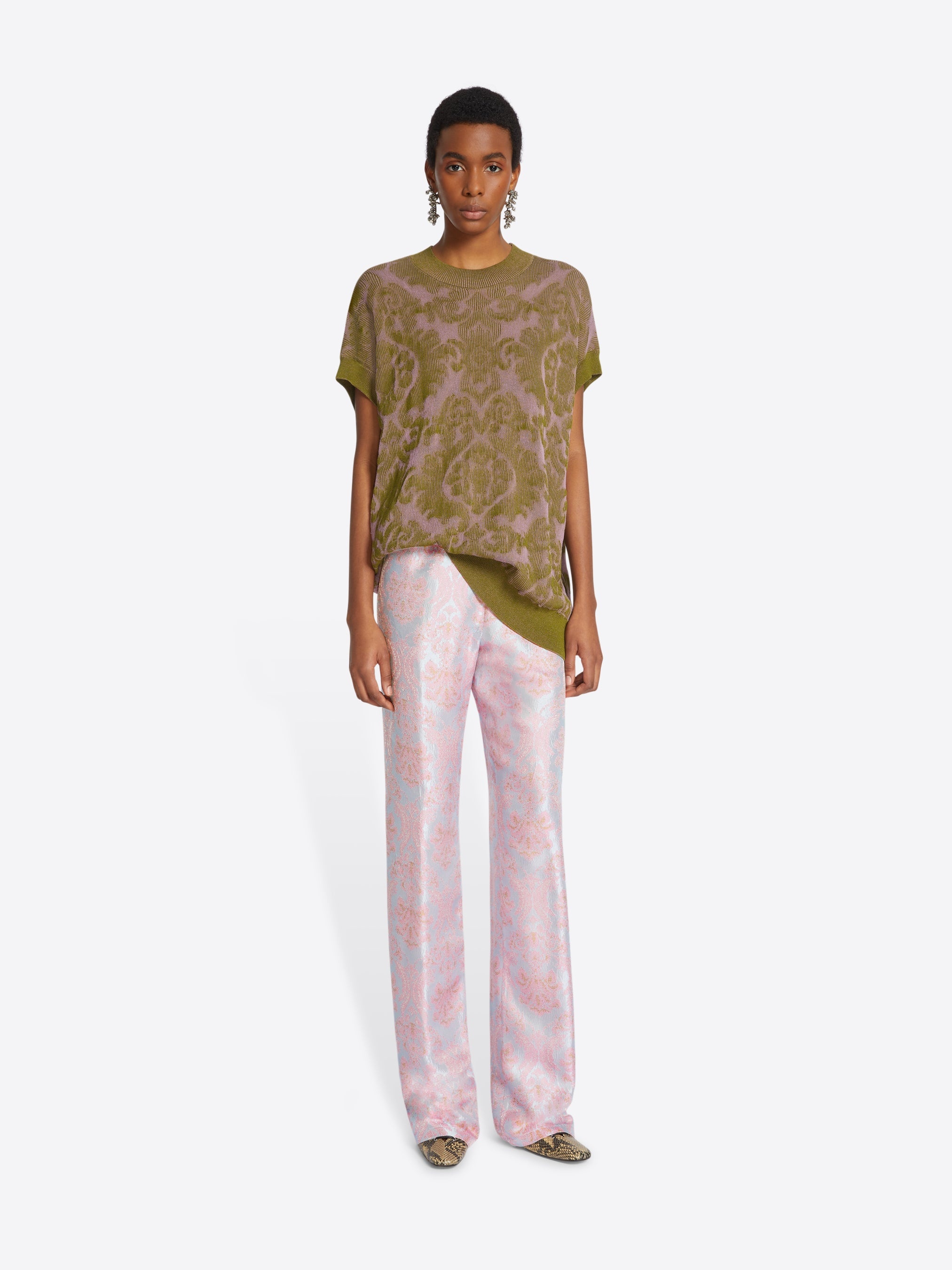 JACQUARD PANTS - 2