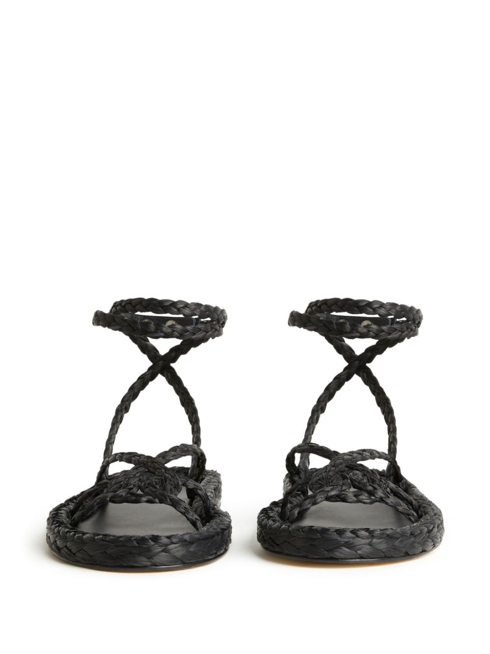 A Love Letter To India woven leather sandals - 4