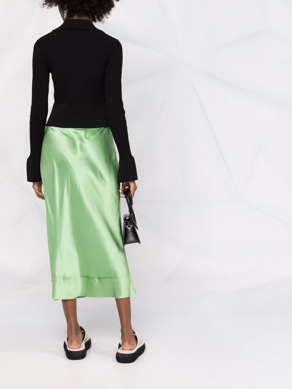ribbed buttoned-up knitted top - 4