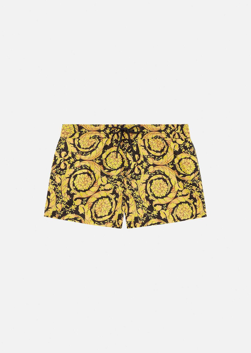 Barocco Print Short Swim Shorts - 1