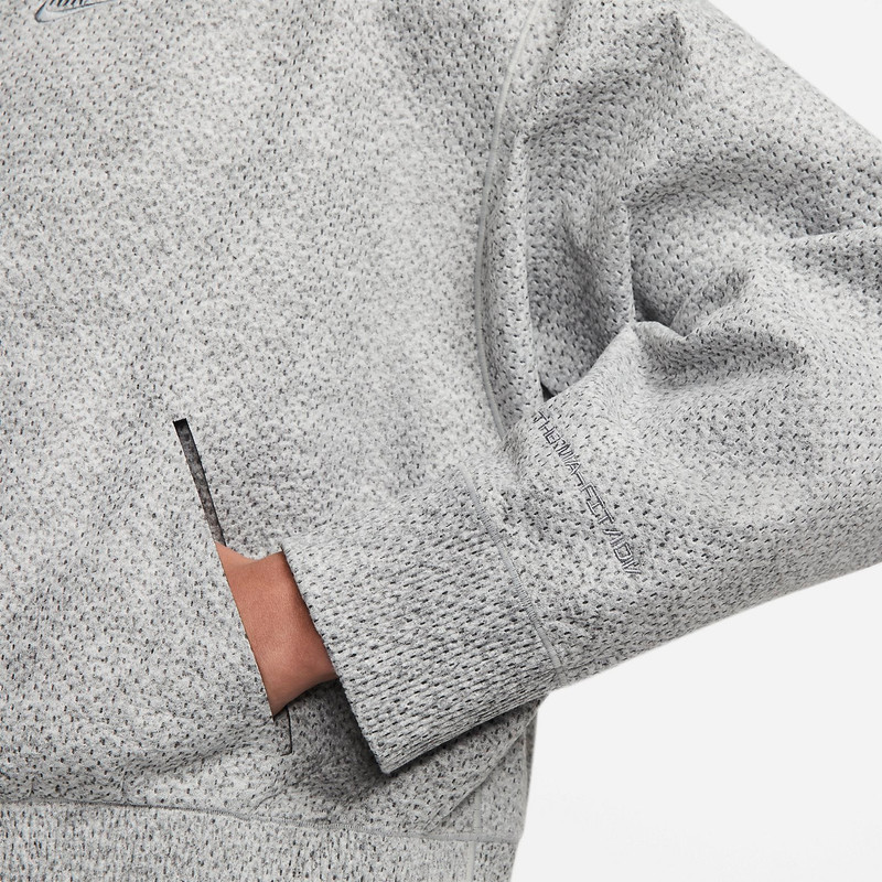 Nike (WMNS) Nike Forward Hoodie 'Grey Heather' DR4529-077 outlook