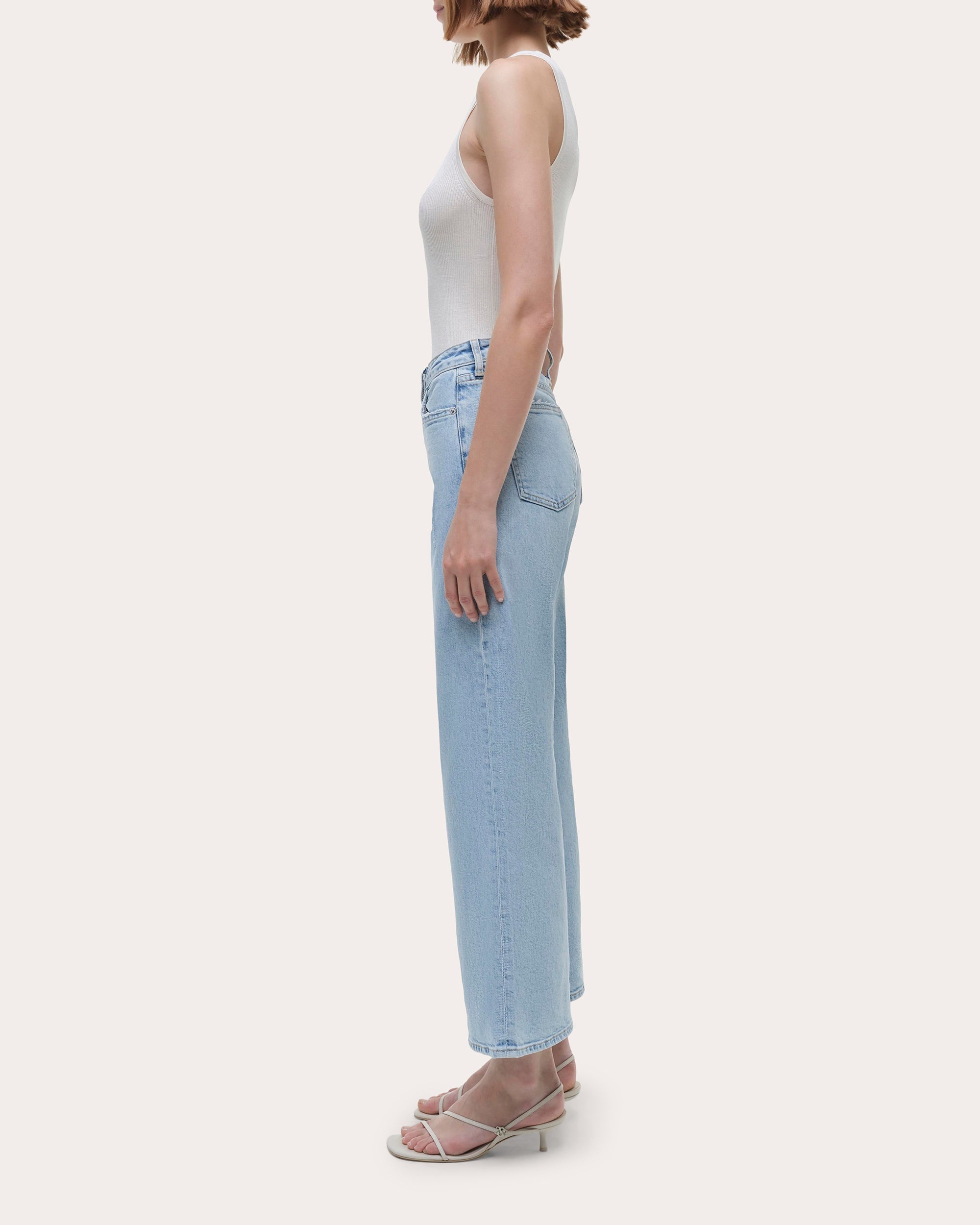 Jude Cropped Wide-Leg Denim Jeans - 3