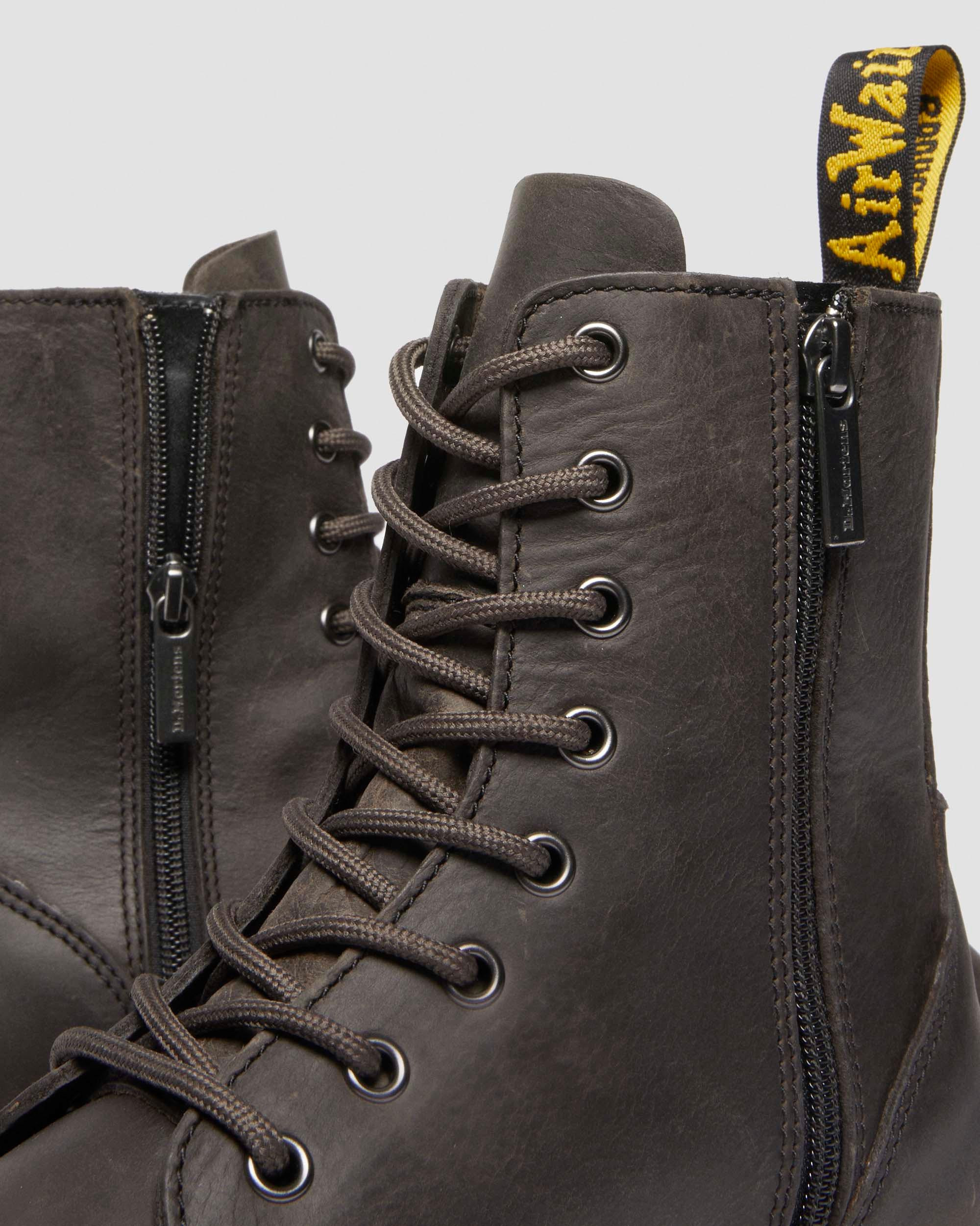 Jadon Boot Waxy Leather Platforms - 7