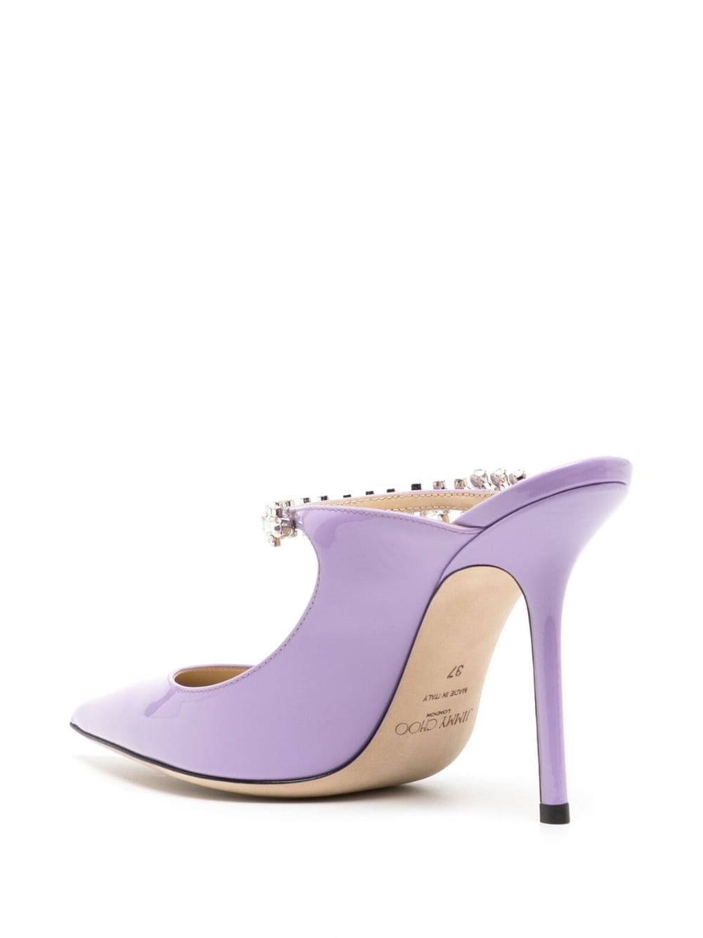 Bing 100mm crystal-embellished mules - 3