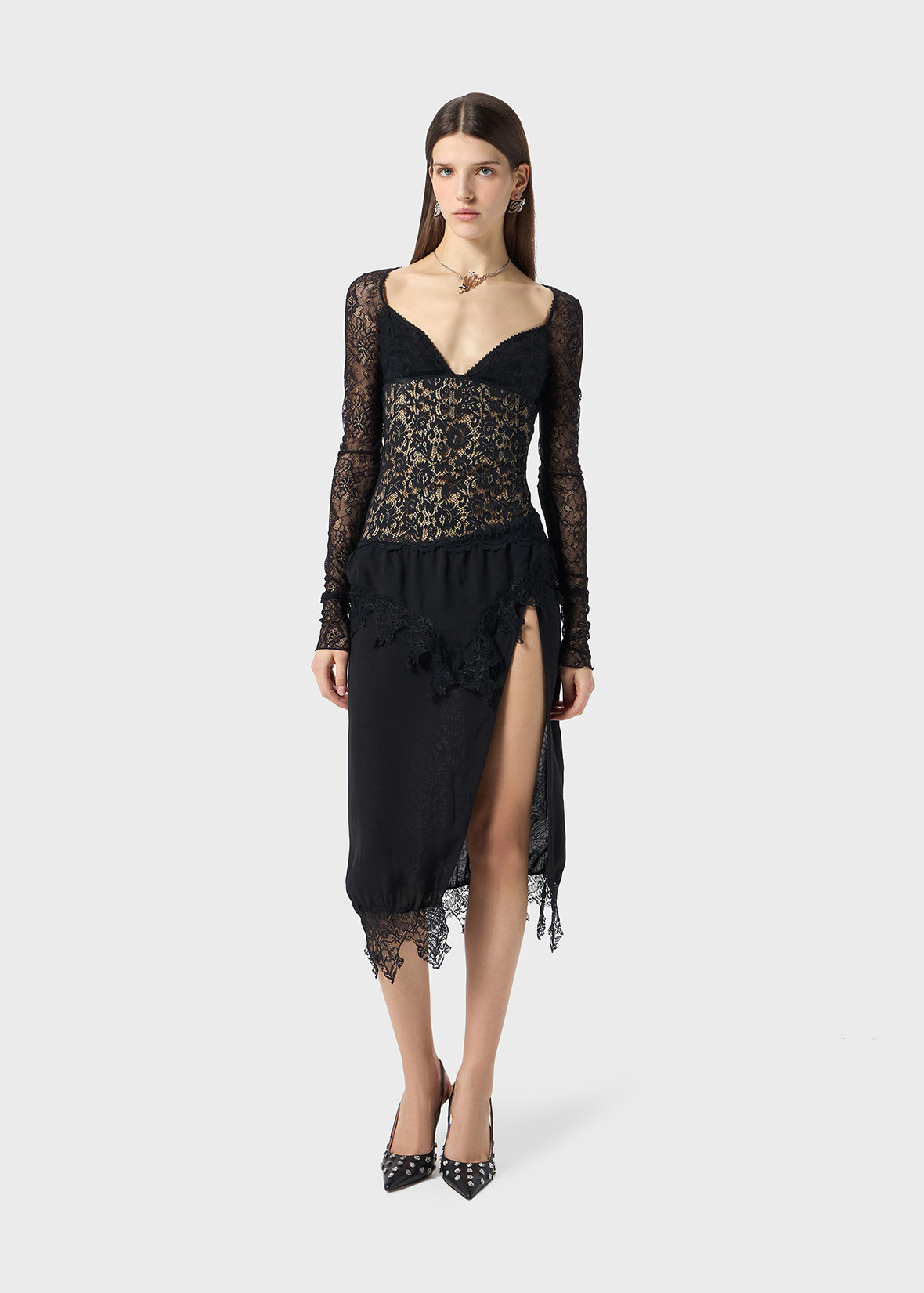 LACE AND TULLE BLOUSE - 2