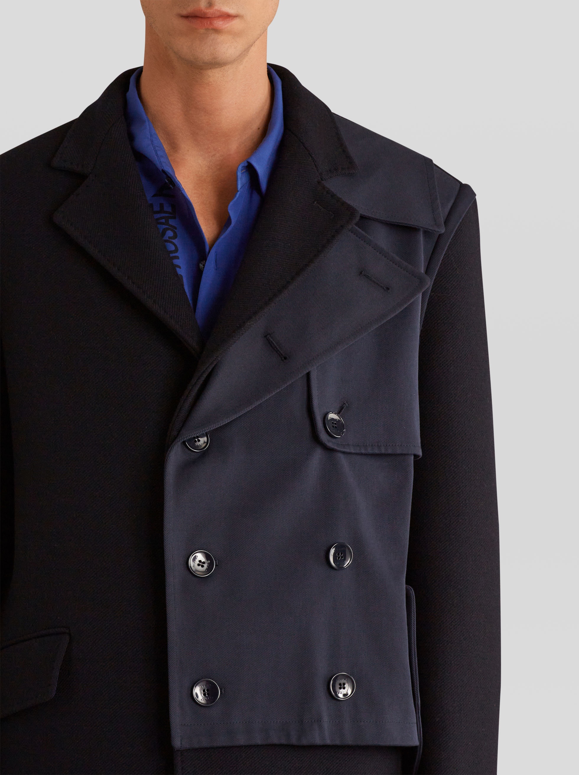 SEMI-TRADITIONAL COAT WITH PATCH - 2