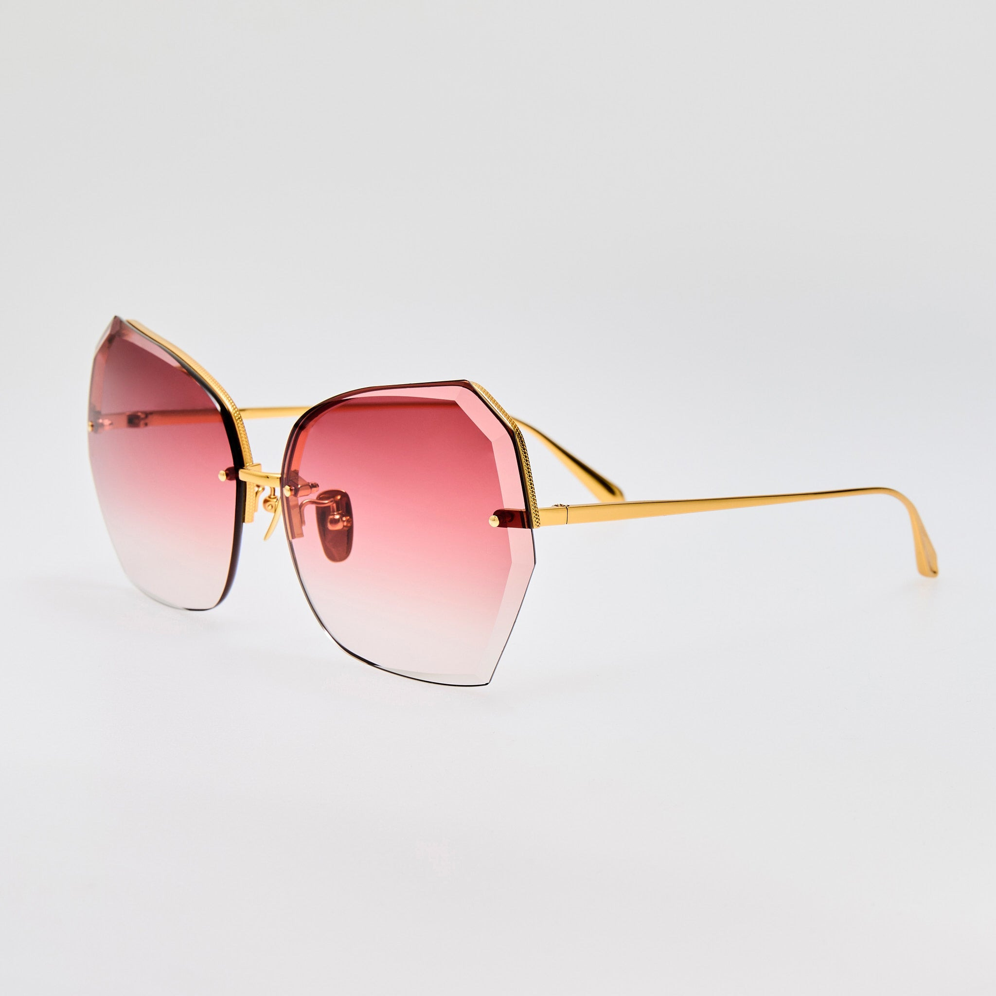 Lila Sunglasses in Red and Gold - 3
