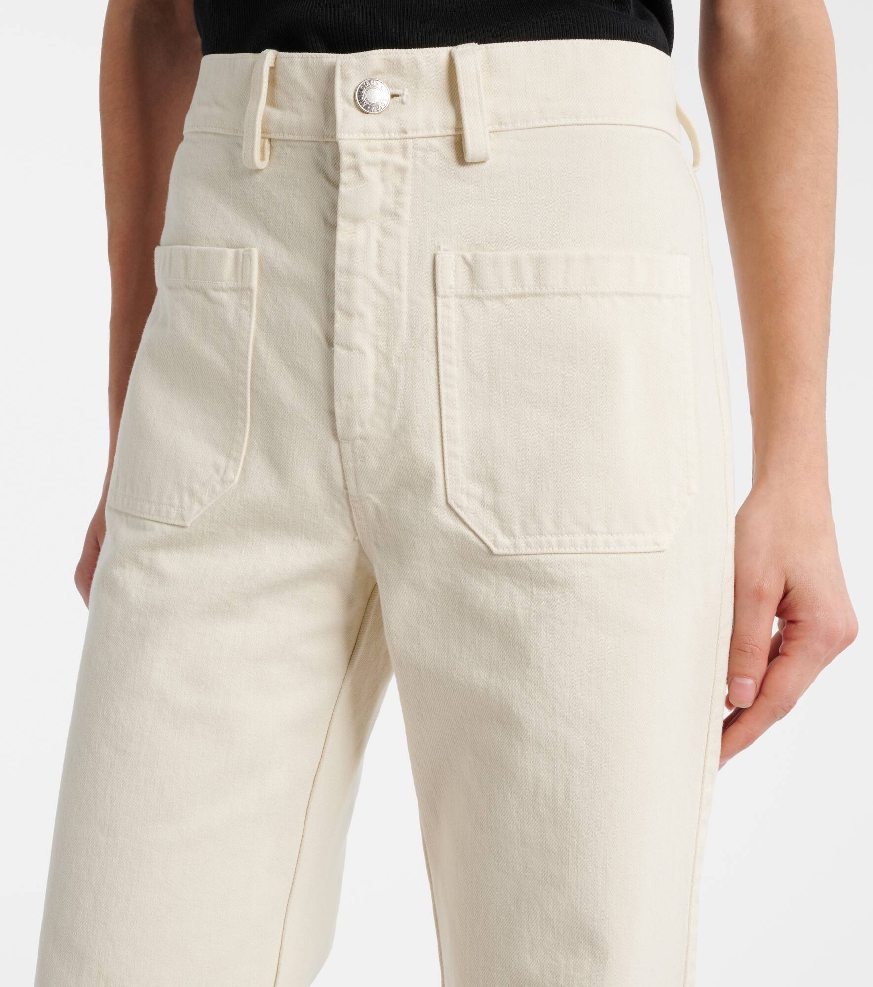 Florence cotton wide-leg pants - 4