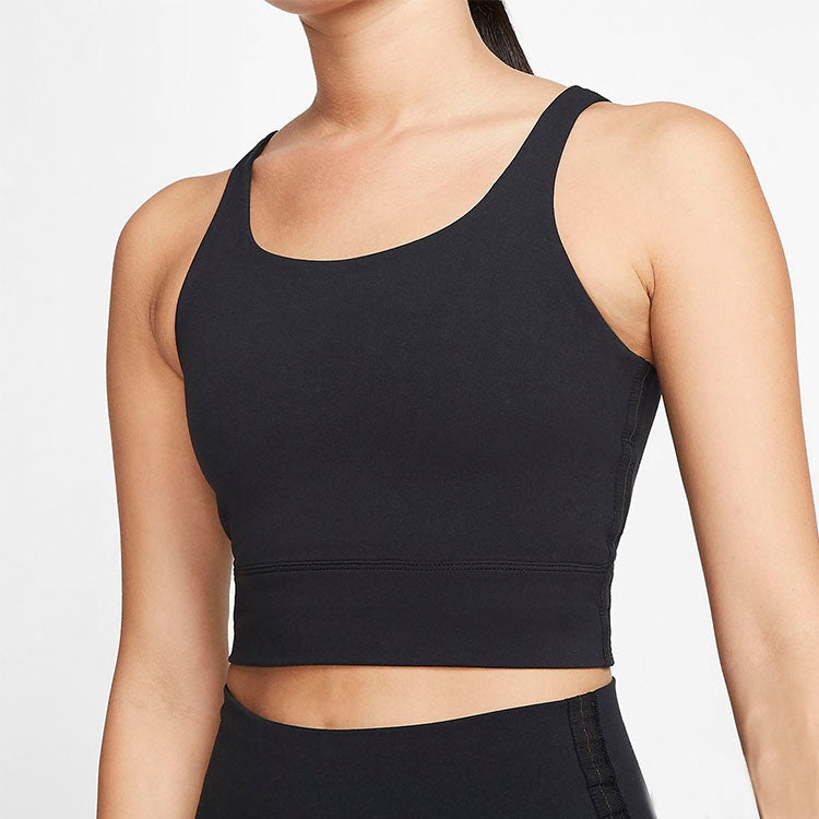 (WMNS) Nike AS W NK YOGA LUXE CROP TANK Black CQ8966-010 - 3
