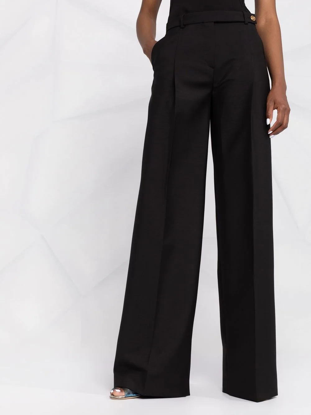 tailored wide-leg trousers - 5