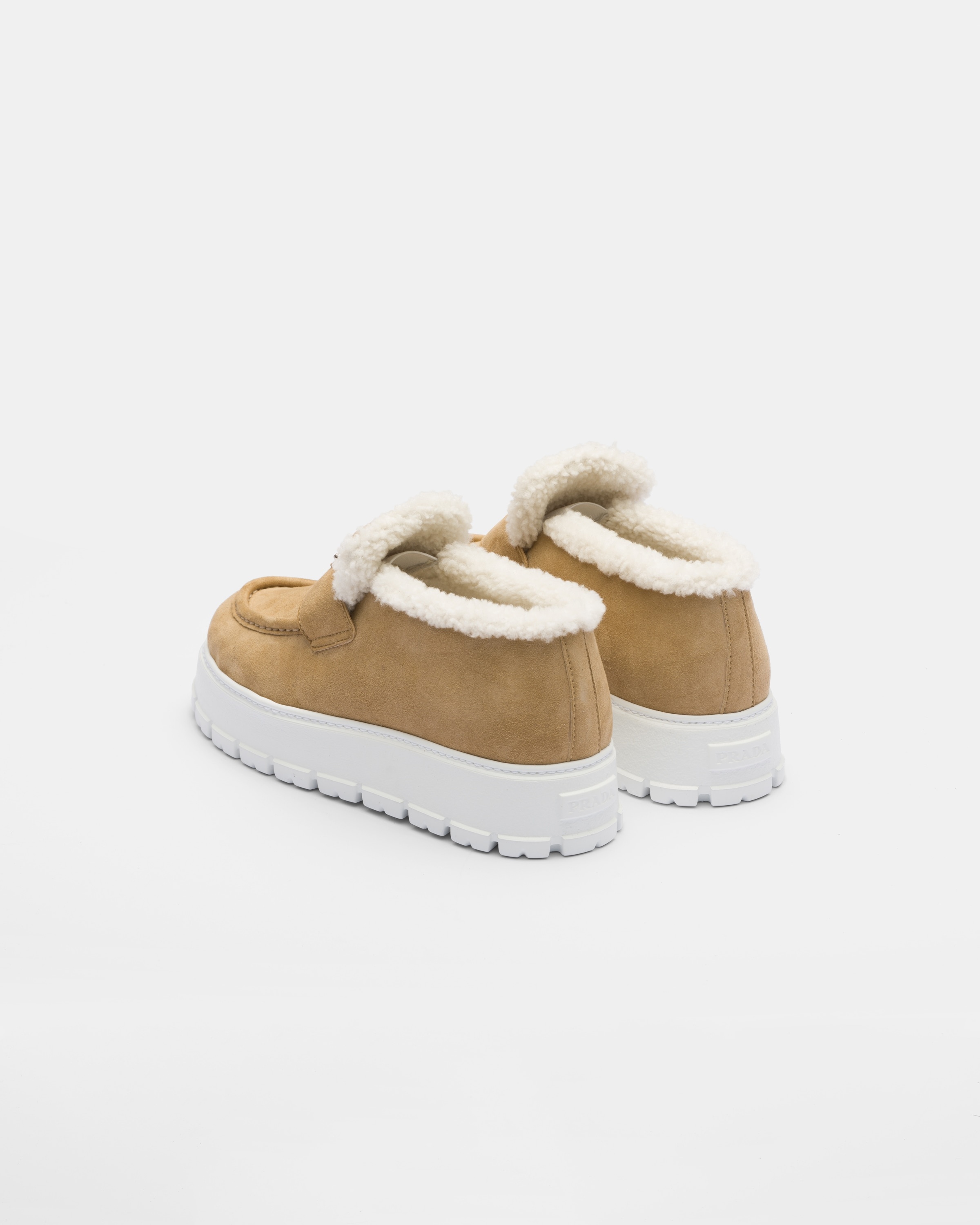 Suede loafer booties - 5
