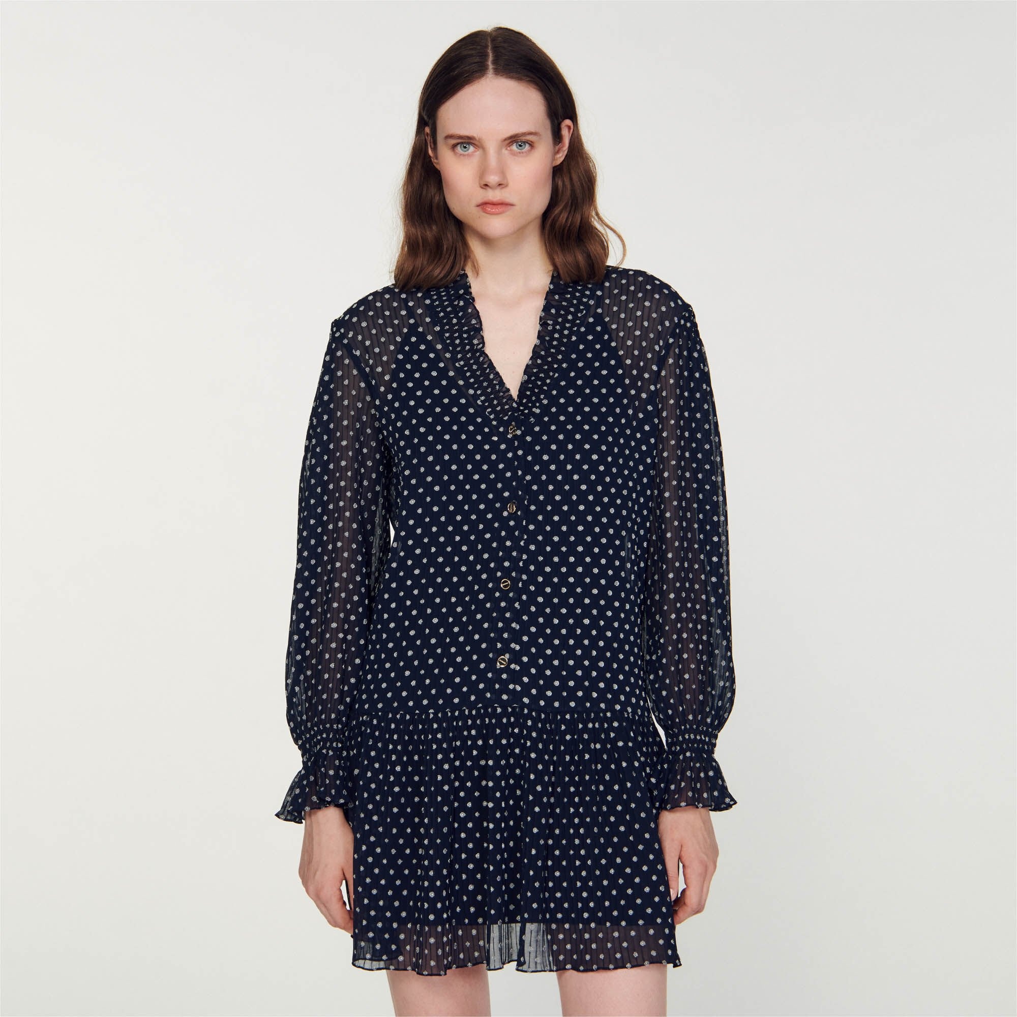 SHORT POLKA DOT DRESS - 5