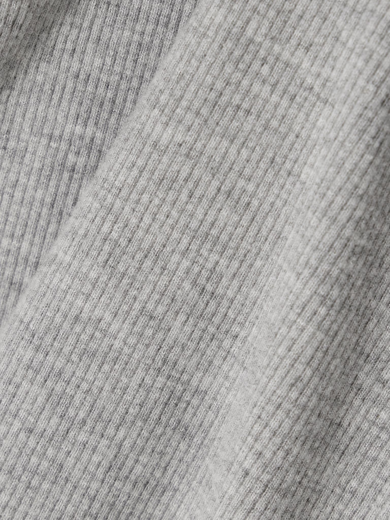 Ribbed stretch-jersey tank Gray - 4