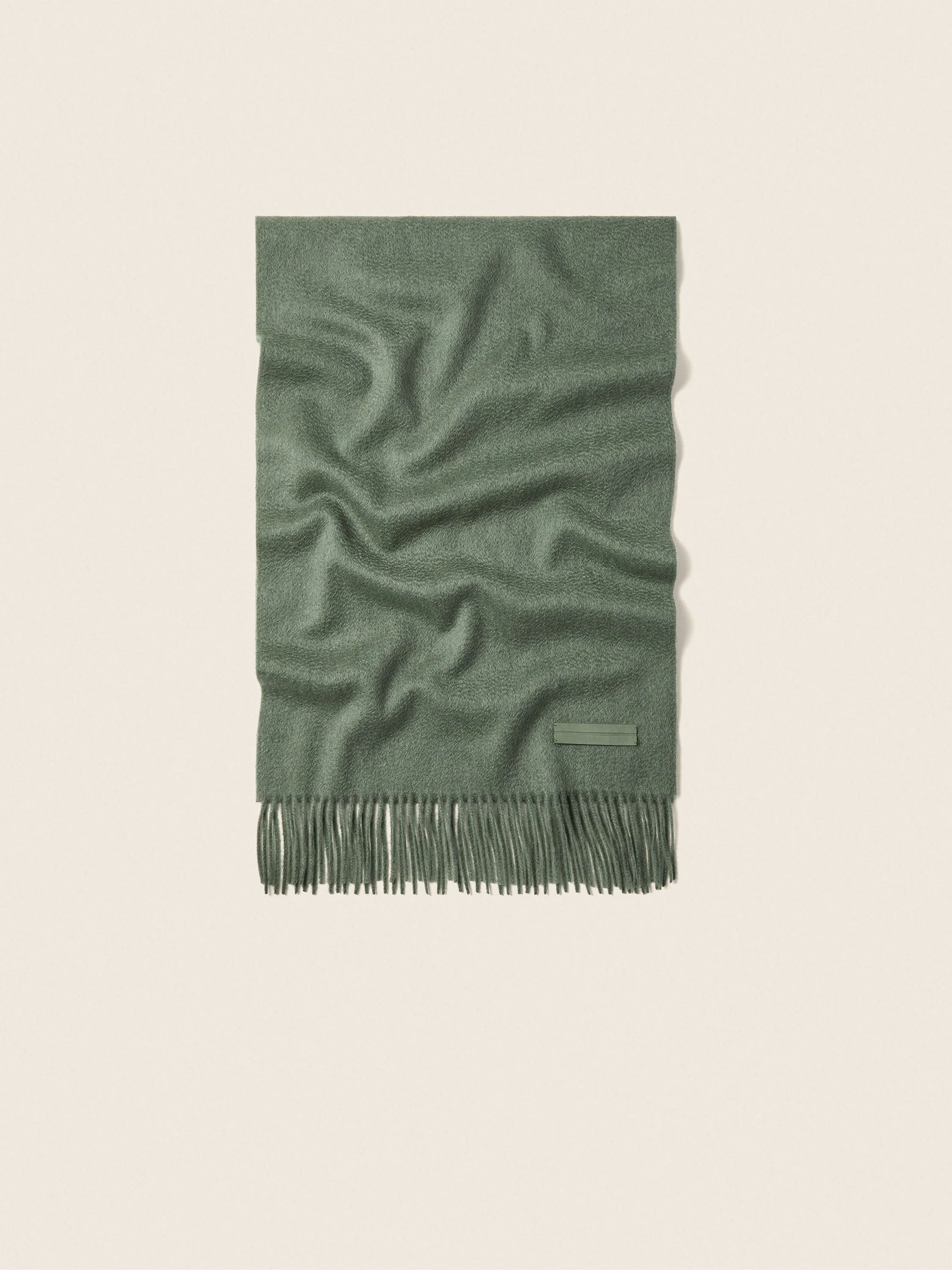 LIGHT GREEN OASI CASHMERE SCARF - 1