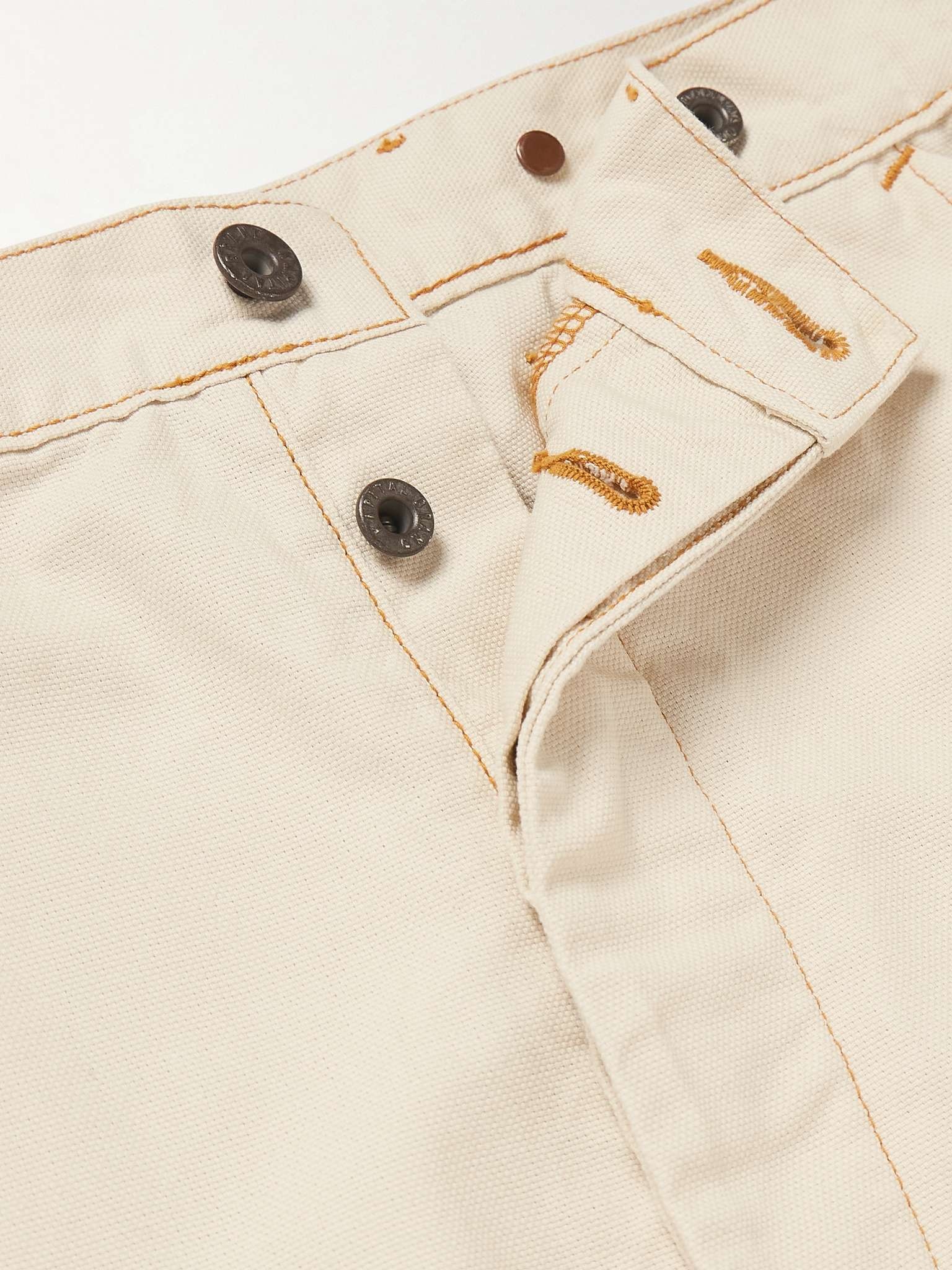 Lumber Straight-Leg Embroidered Cotton-Canvas Cargo Trousers - 3