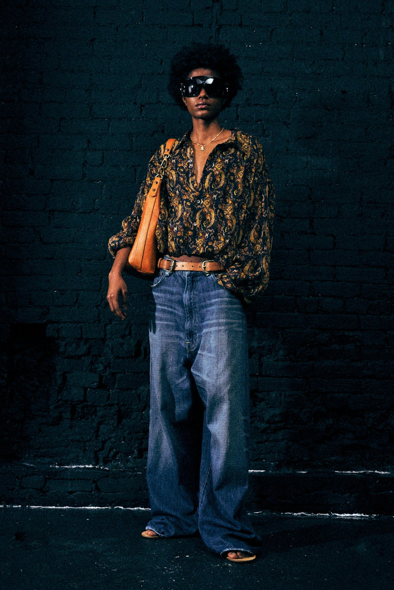 R13 BUBBLE SHIRT WITH GATHERED YOKE outlook