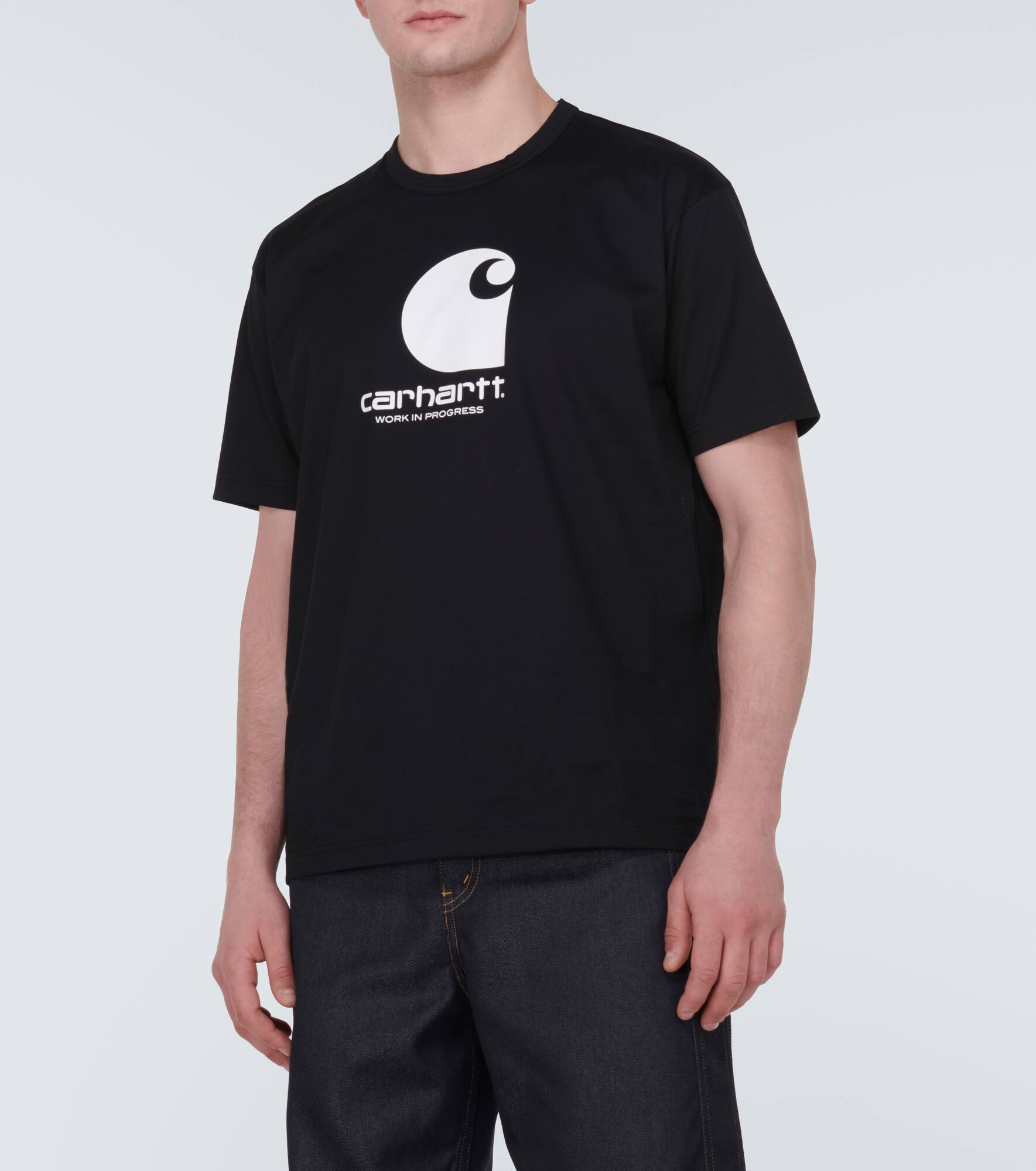 x Carhartt logo cotton jersey T-shirt - 3