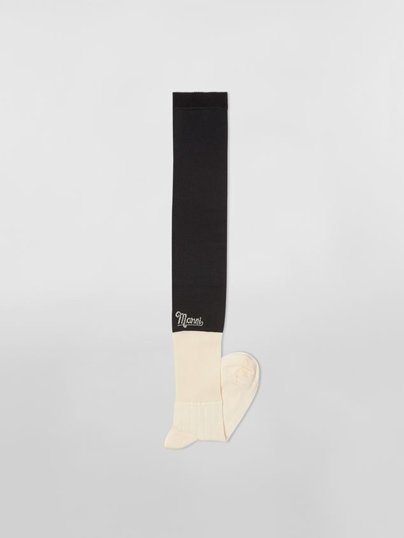Marni YELLOW SHINY VISCOSE SOCK outlook