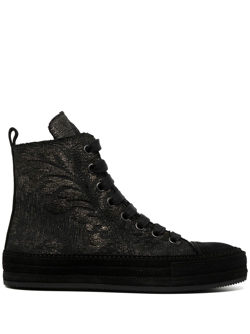 embroidered high-top sneakers - 1