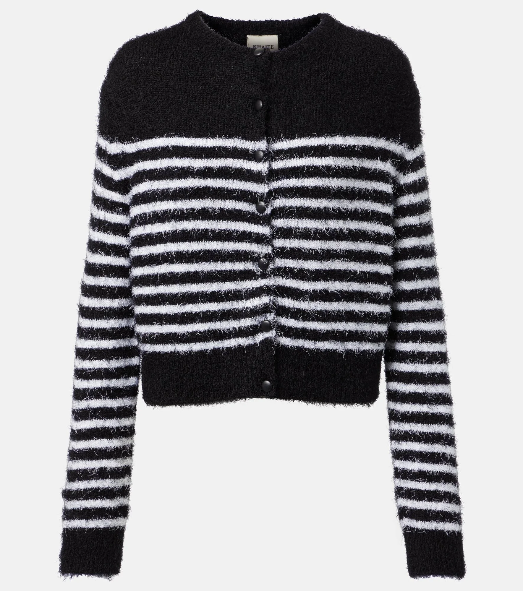 Jules striped silk and cashmere cardigan - 1