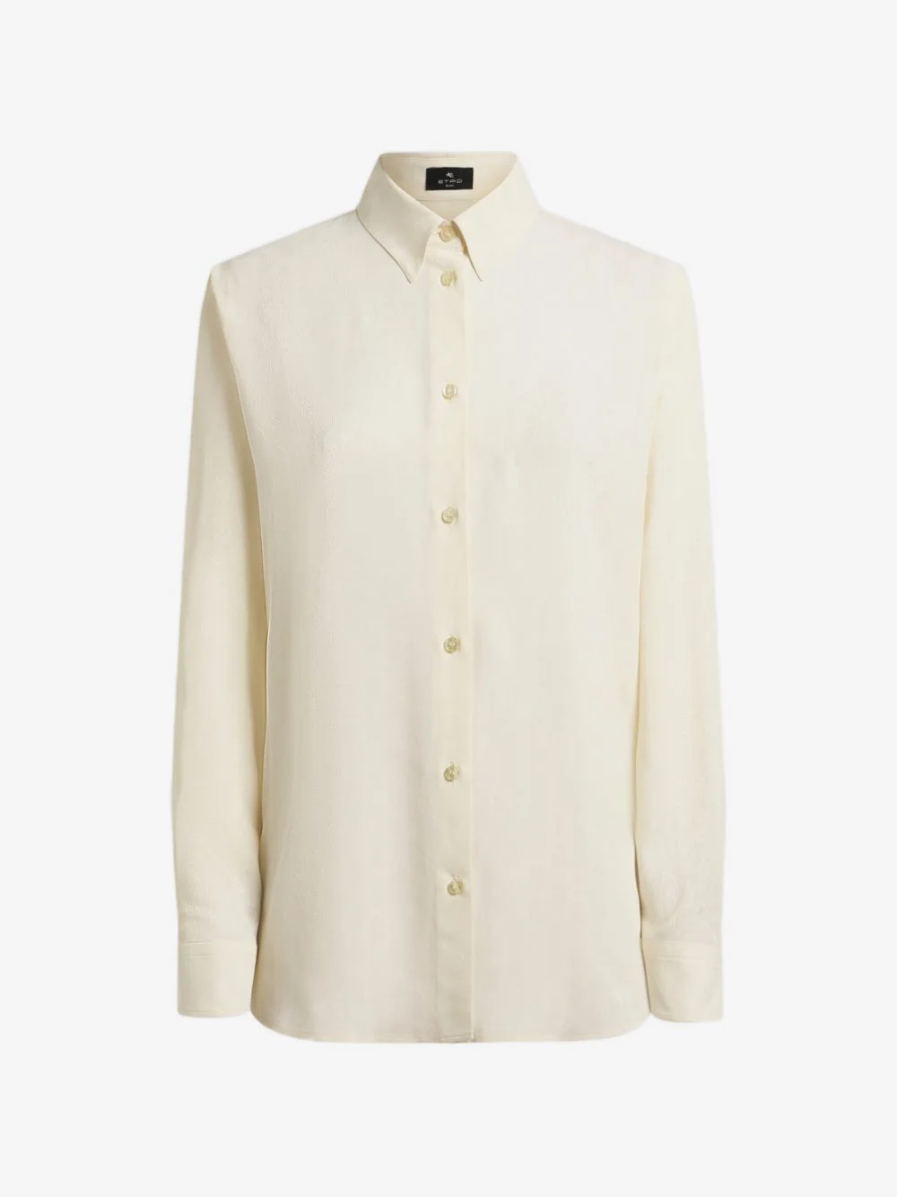 silk-blend jacquard shirt with Paisley motif - 1