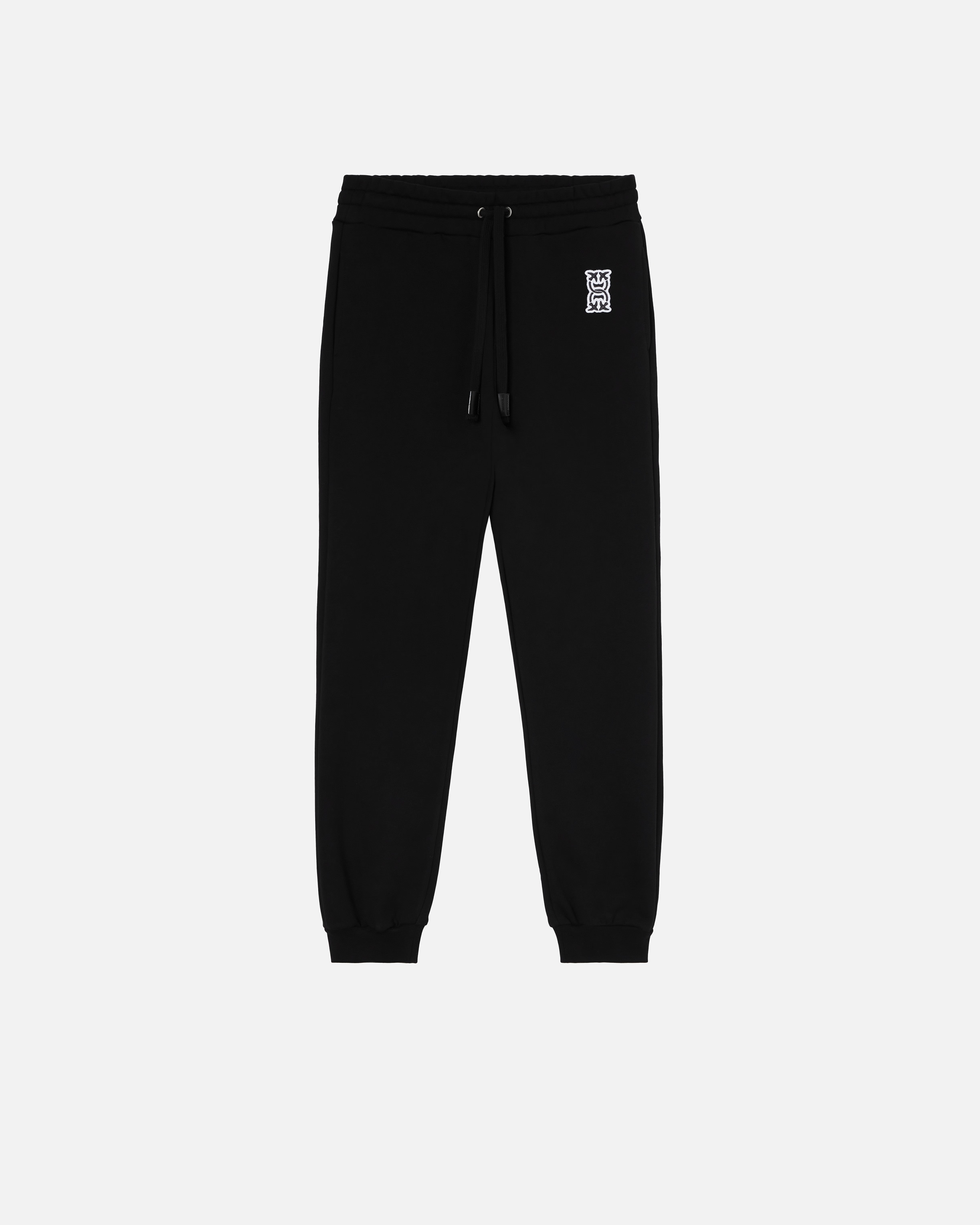 SPORTY JOGGERS WITH LOGO PATCH - 1
