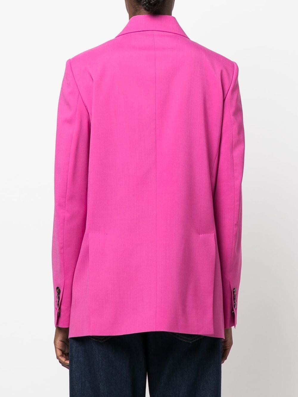 peak-lapel double-breasted blazer - 4