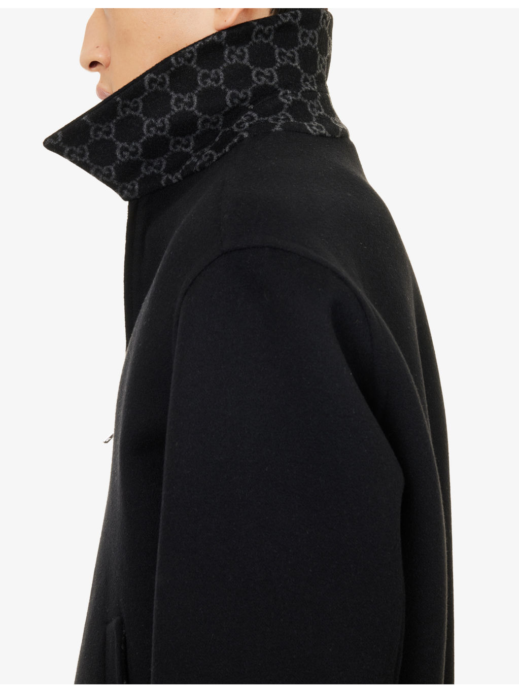 Blouson  Pointed-Collar Silk-Wool Blend Jacket - 6