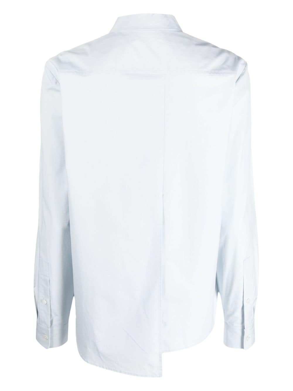 asymmetric long-sleeve cotton shirt - 2