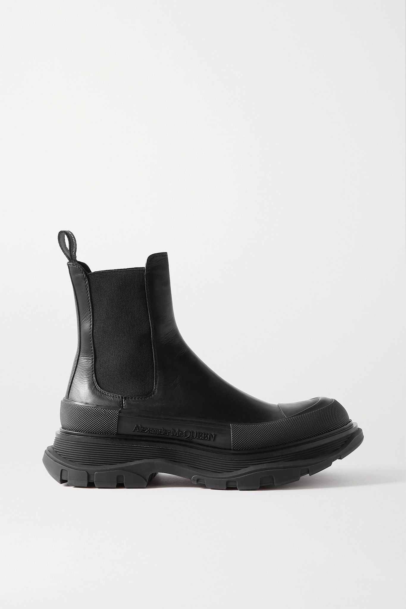 Leather exaggerated-sole Chelsea boots - 1