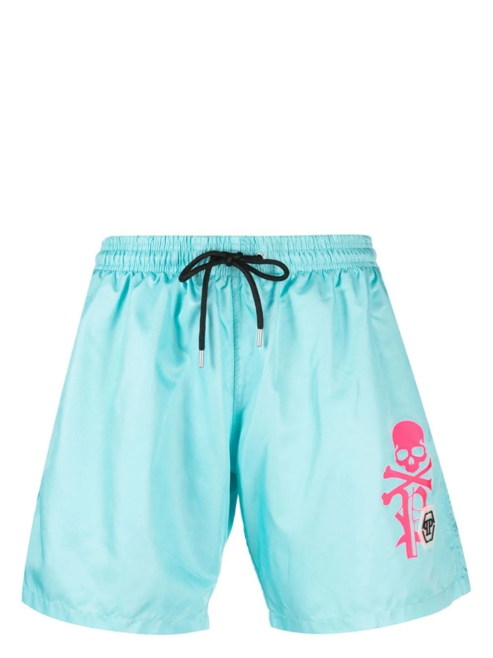 logo-print swim shorts - 1