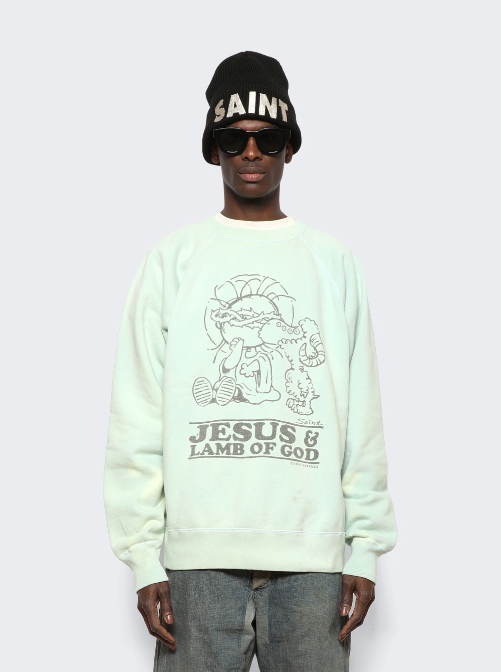Jesus Sweatshirt Blue - 3