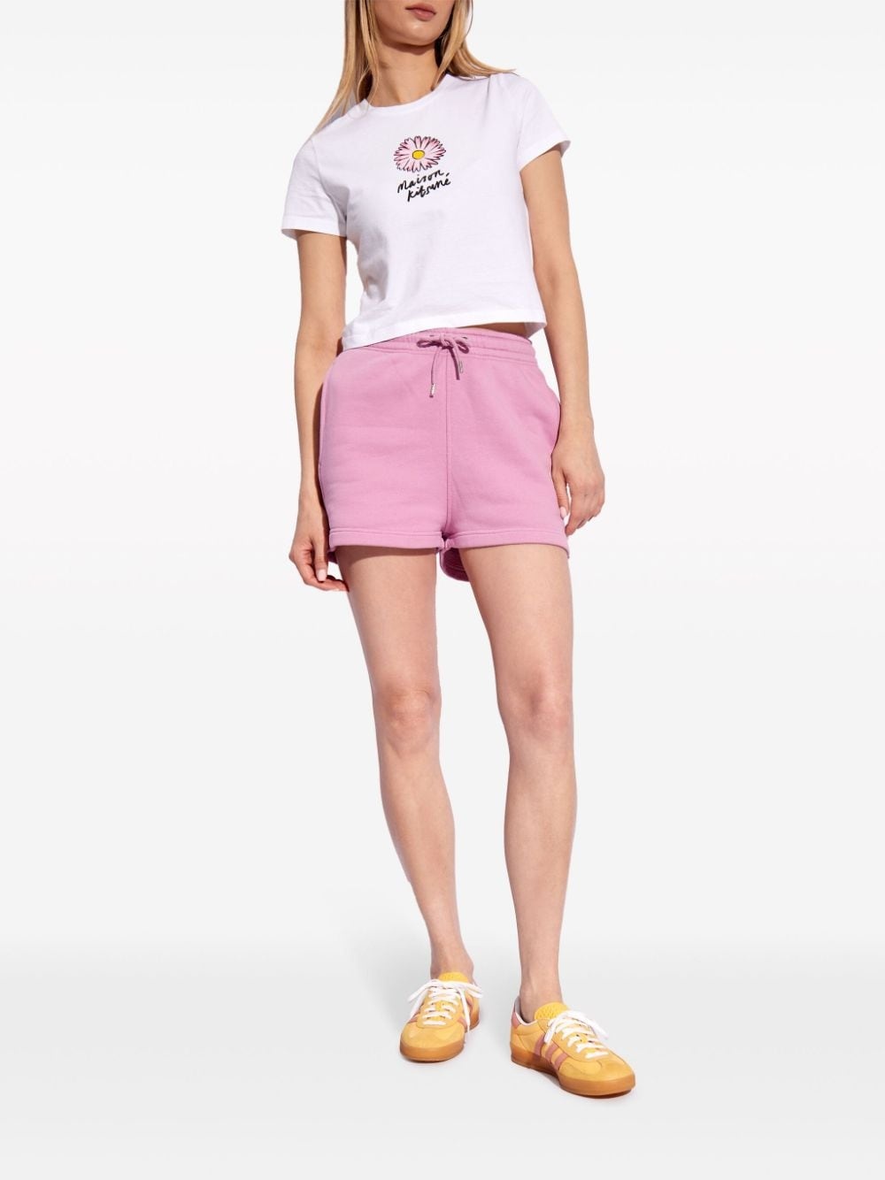 Floating Flower-print cotton T-shirt - 2