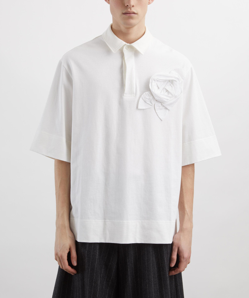 Simone Rocha Pressed Rosette Rugby Shirt outlook