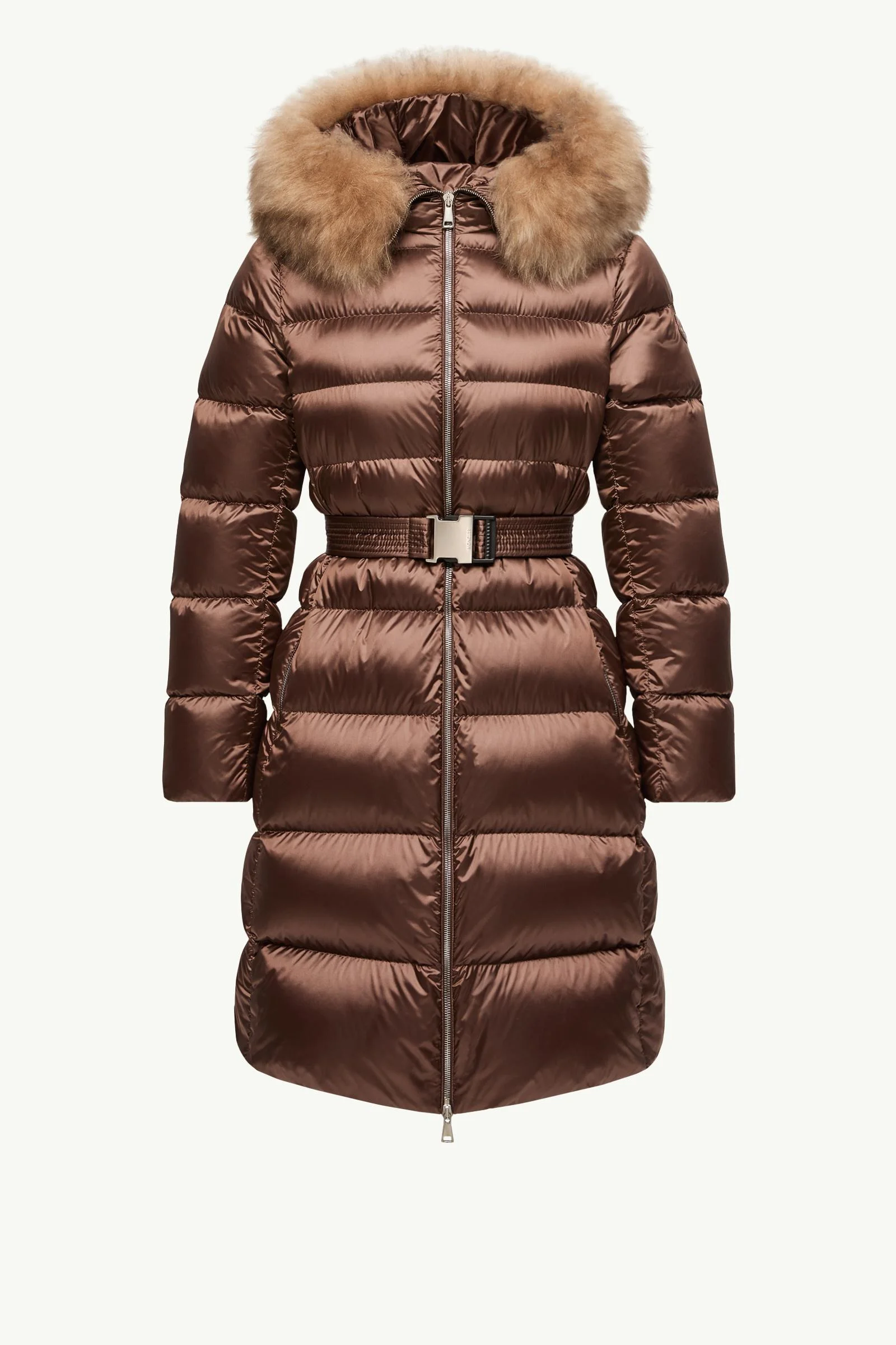 Leersies Shearling Trimmed Hooded Long Down Coat - 1