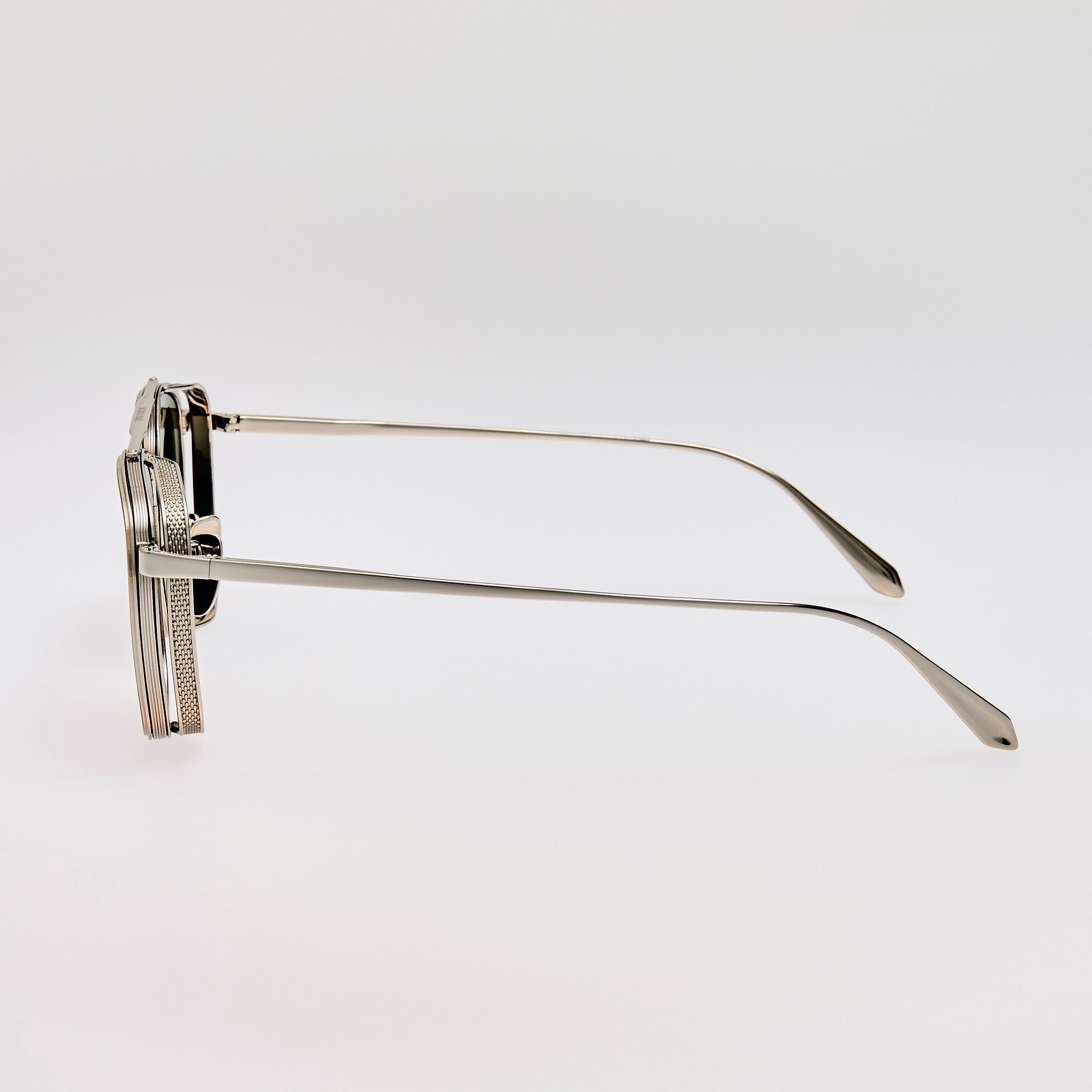 Varo Sunglasses in Green and White Gold - 4