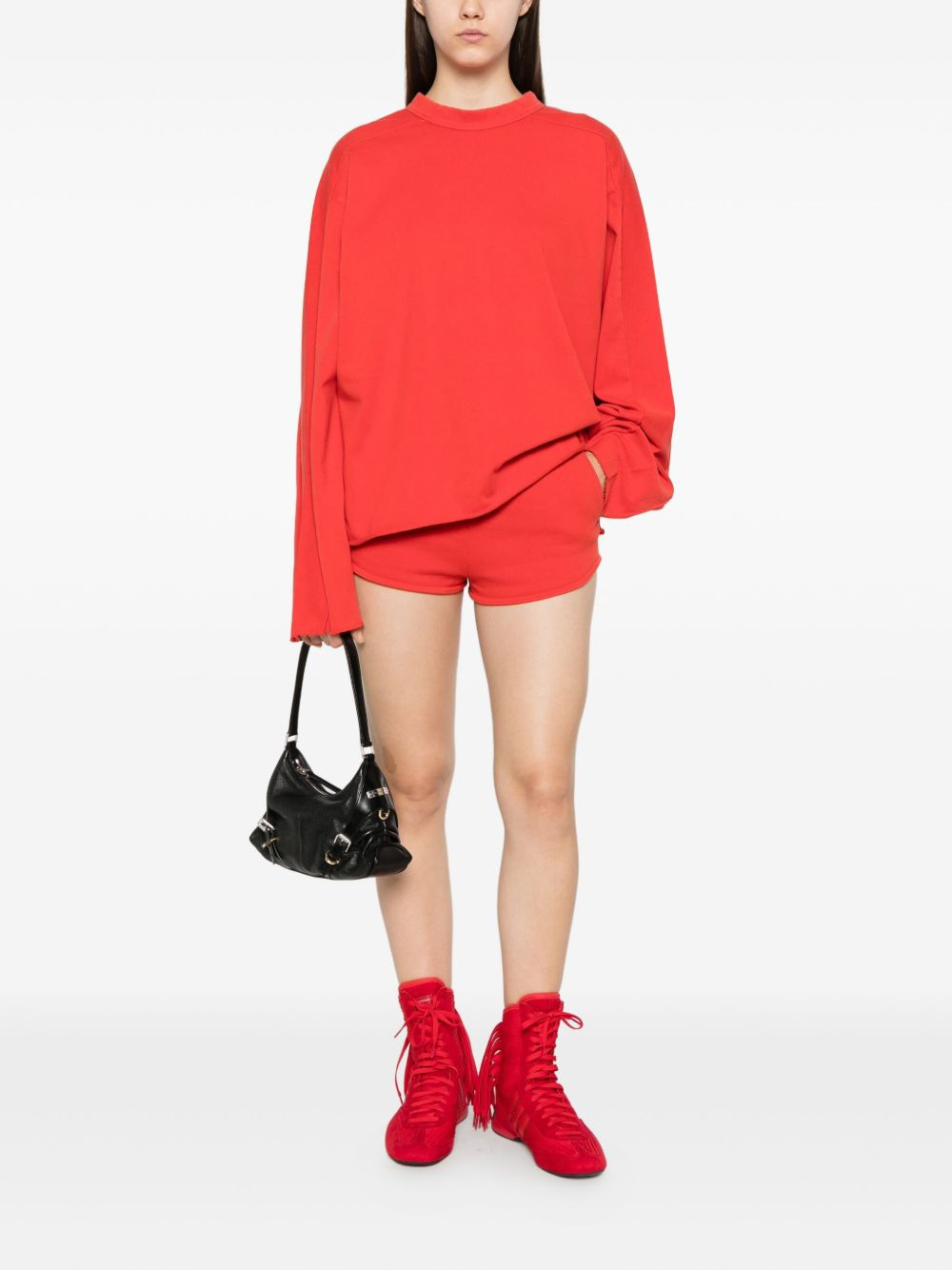 pocket-detail elasticated-waist shorts - 2