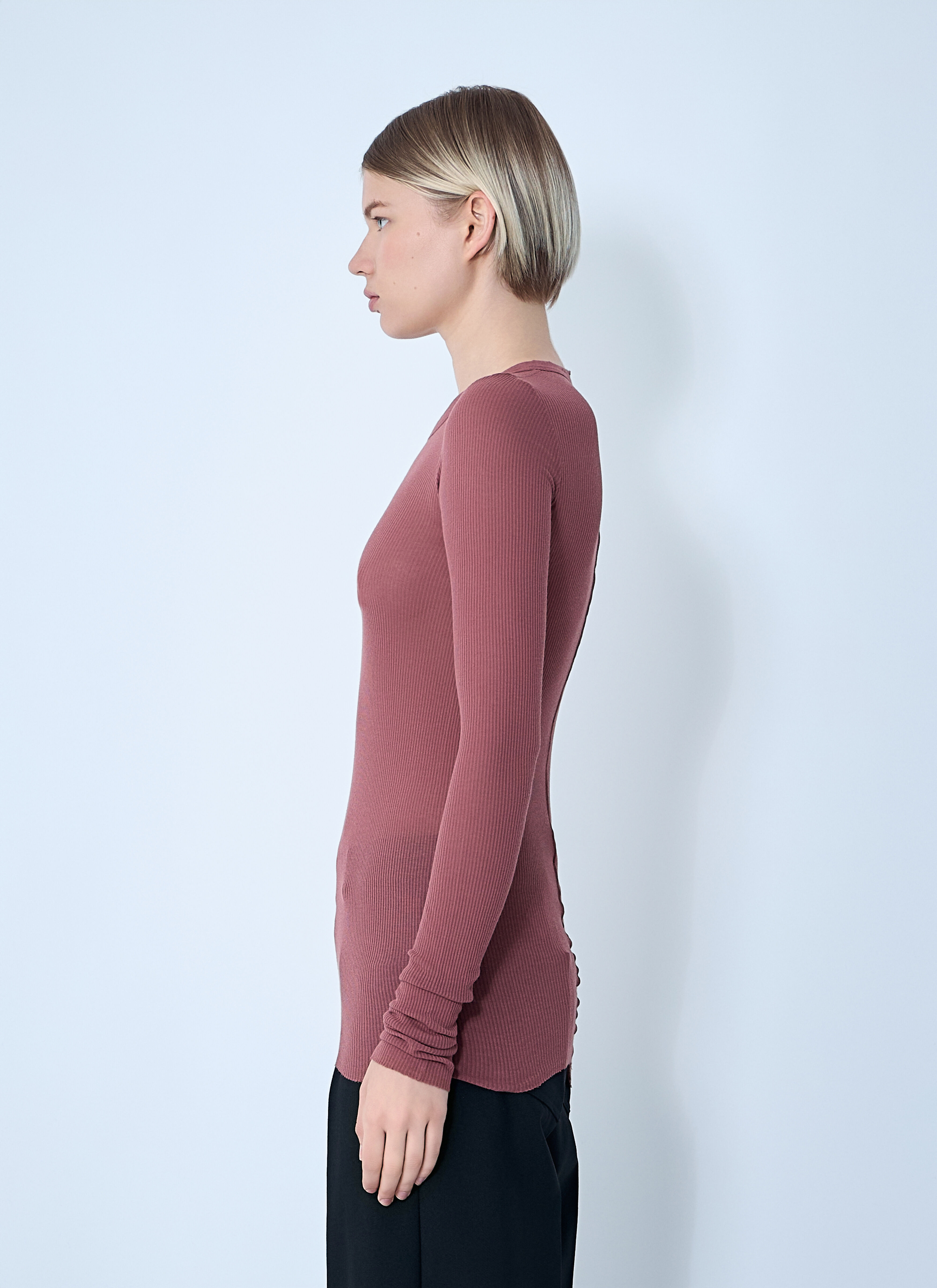 Ribbed Long Sleeve Top - 3