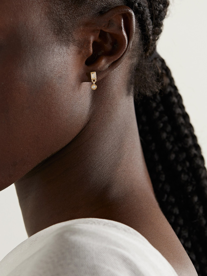 SYDNEY EVAN 14-karat Gold Diamond Earrings outlook