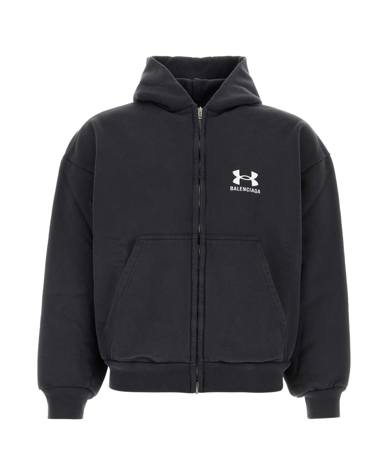 Black Cotton Balenciaga X Under Armourâ® Sweatshirt - 1