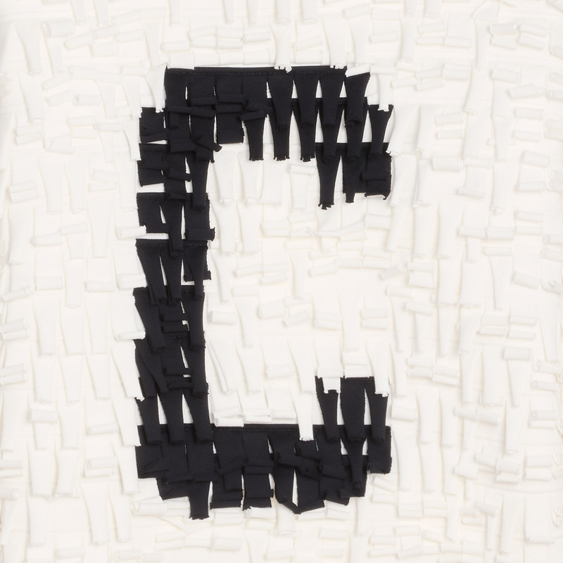 COTTON FLEECE SWEATSHIRT WITH INITIAL FRINGES 4