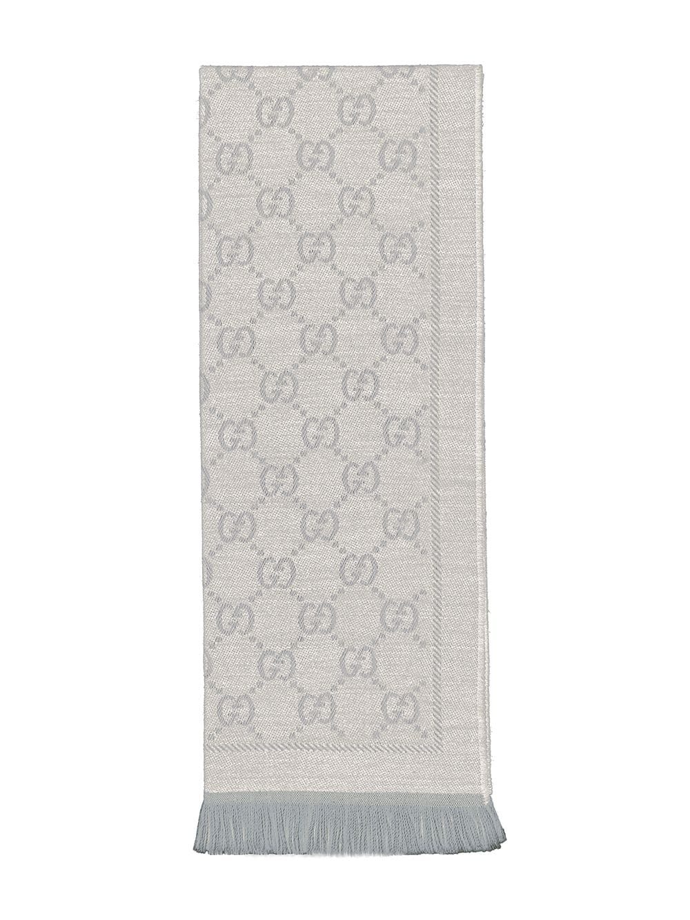 GG jacquard knit scarf - 2