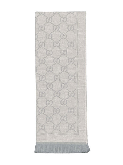 GUCCI GG jacquard knit scarf outlook