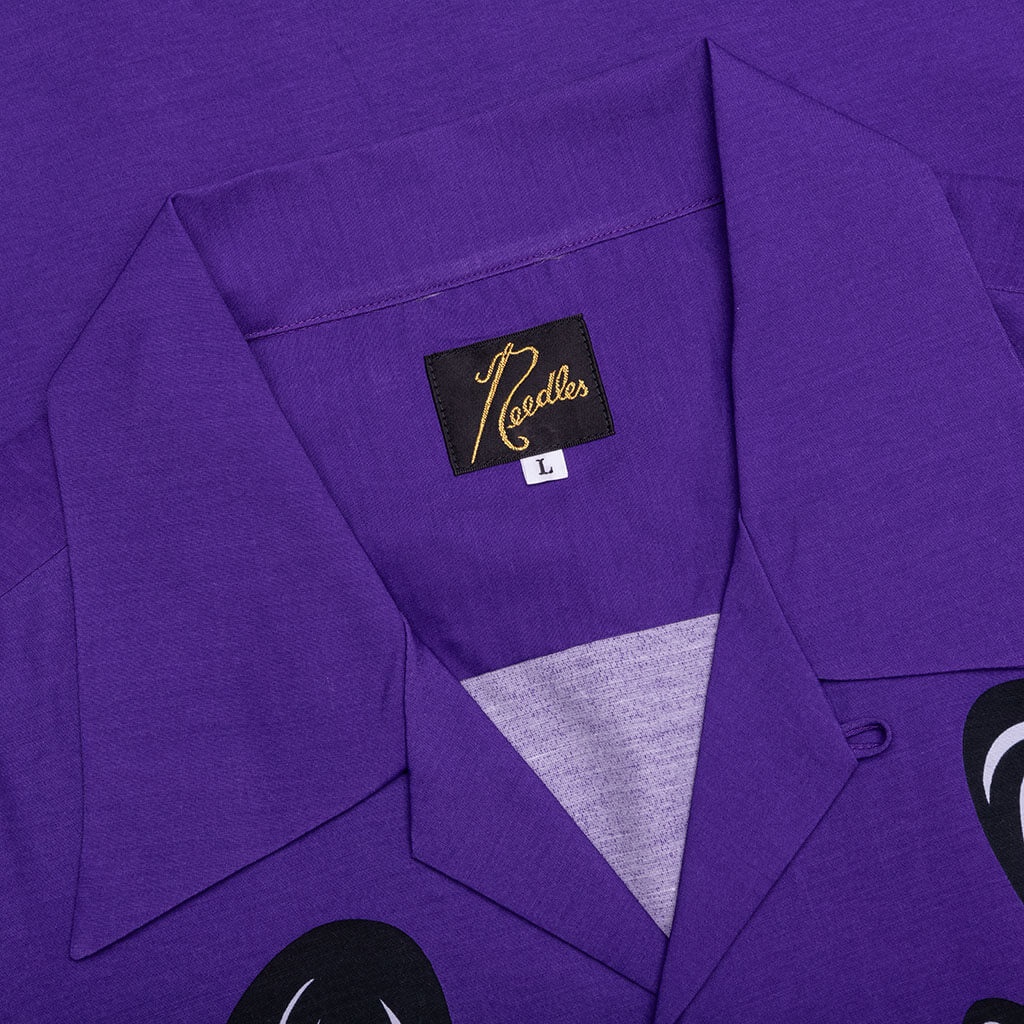 NEEDLES X KAE TANAKA KT PAPILLON S/S ONE-UP SHIRT - PURPLE - 4
