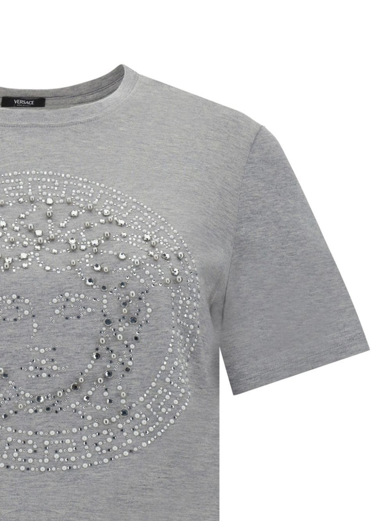 VERSACE Logo-embroidered t-shirt outlook