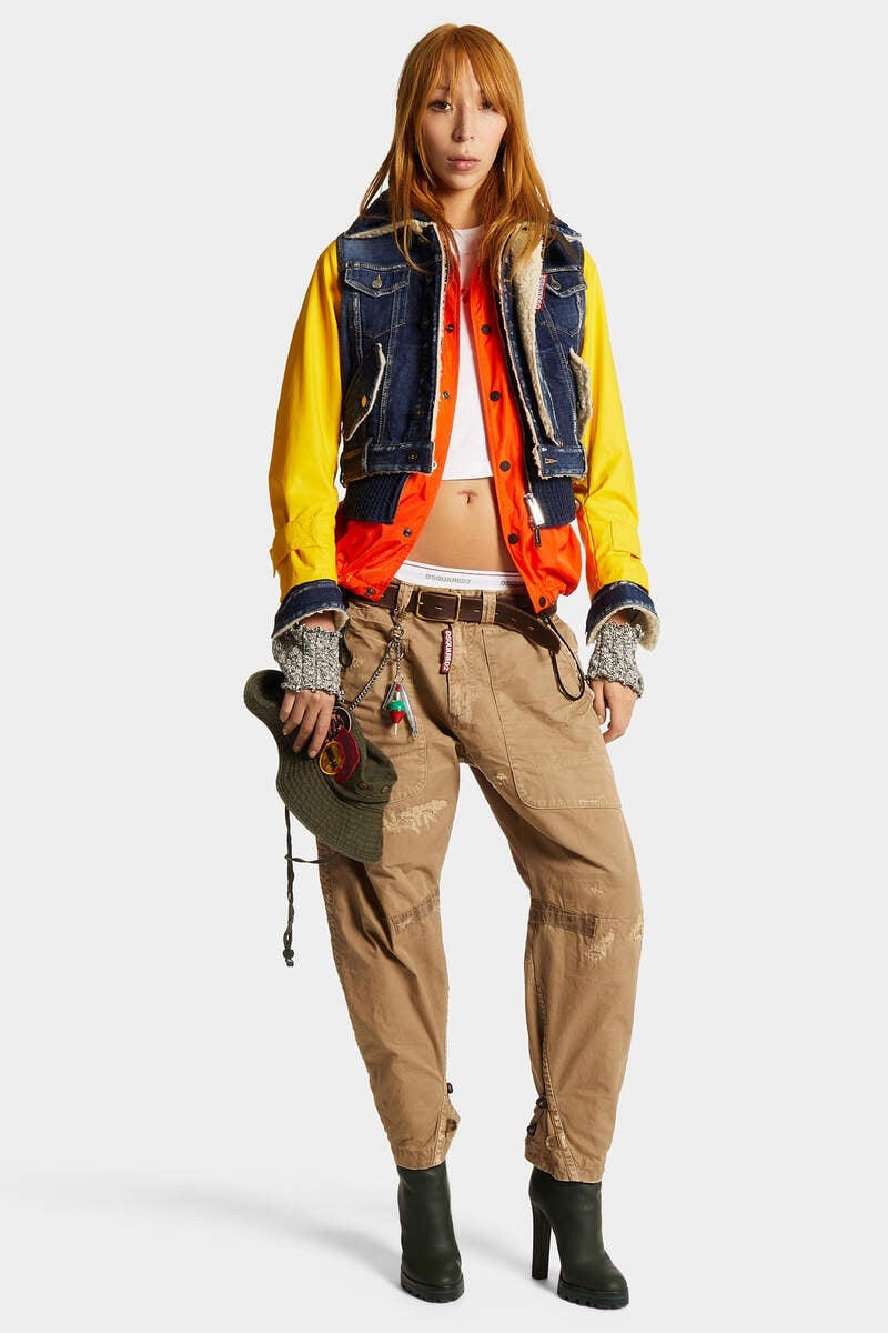 DARK EASY RIPPED WASH FISHERMAN JEAN JACKET - 7