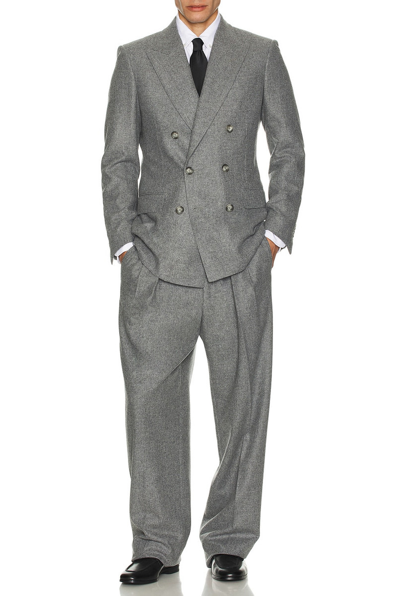 TOM FORD Traditional Flannel Double Breasted Jacket outlook
