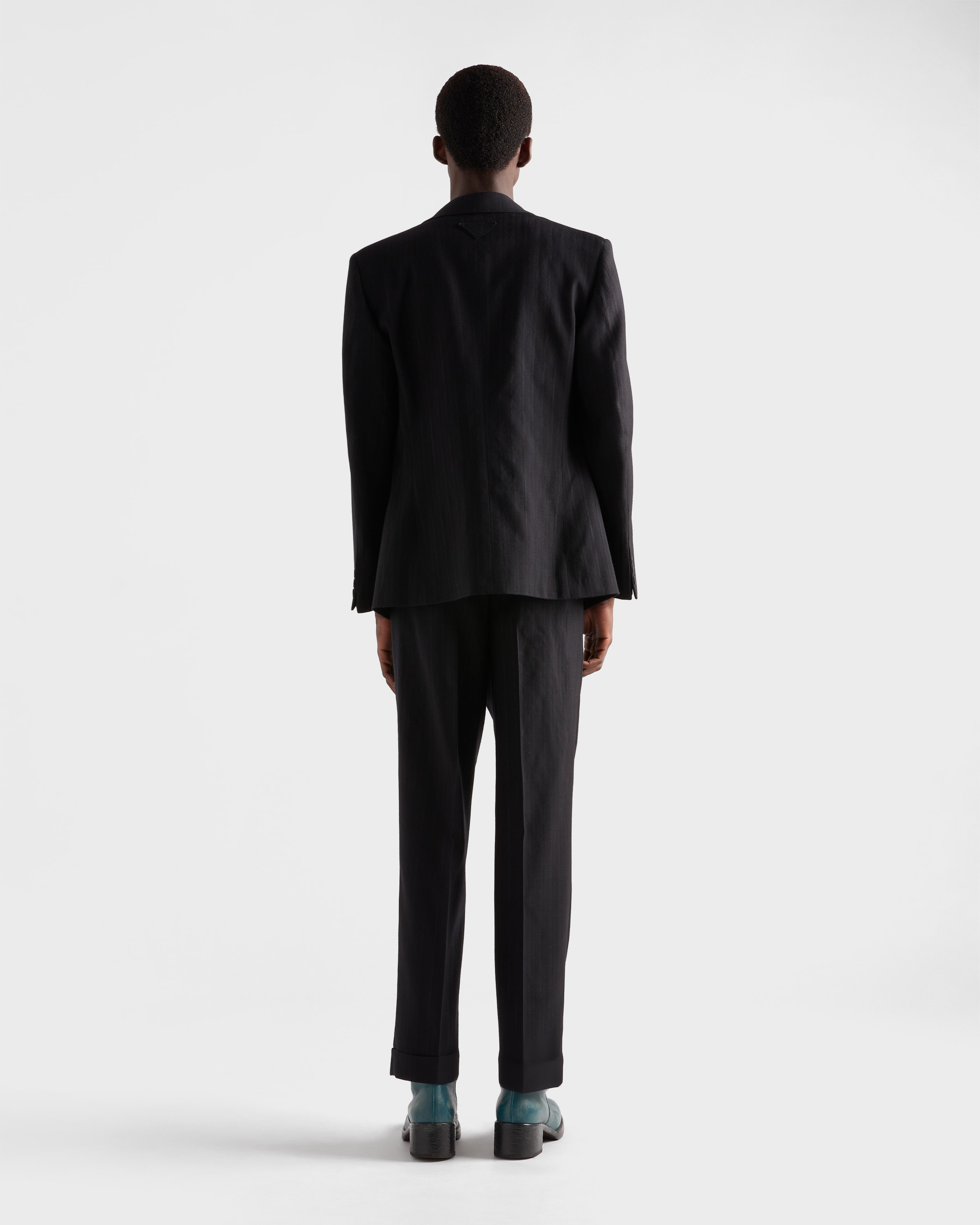 Wool blend pinstriped pants - 5